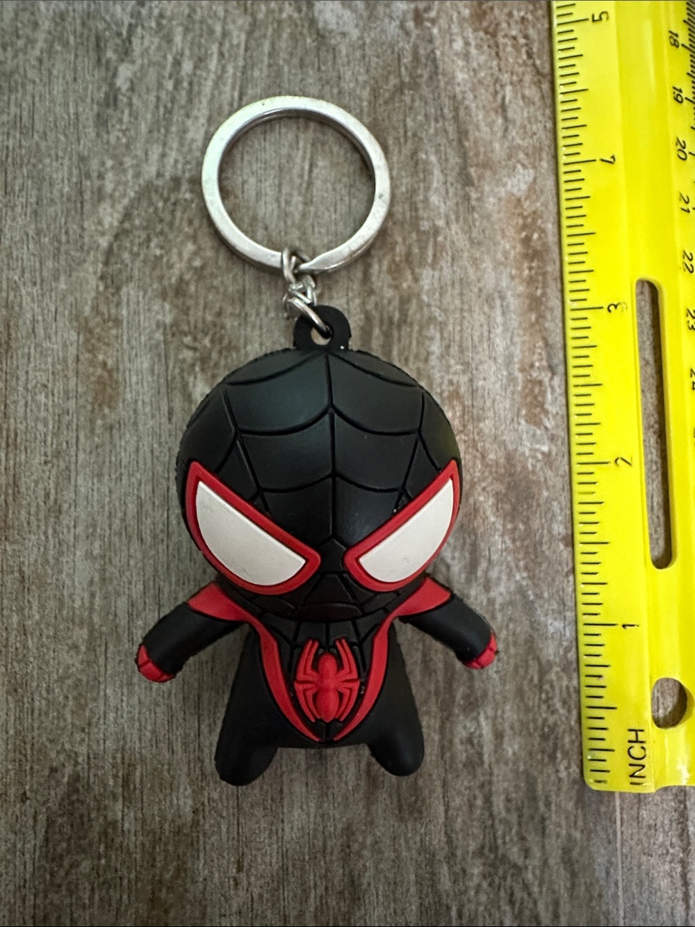 Black & Red Spider-Man 3D rare Monogram Keychain